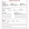 employee warning notice template word