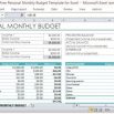 personal budget excel template free